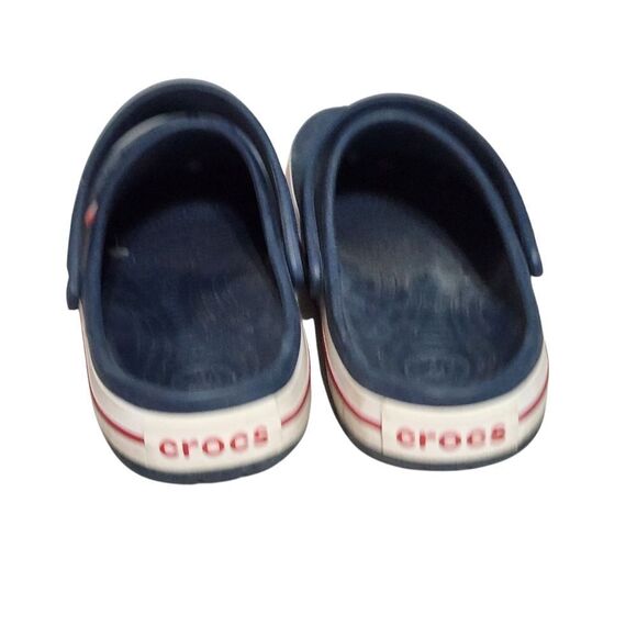 Crocs Crocband Shoes Size M 7 W 9 Blue Red White July 4th USA Clogs Rubber Slip - Picture 11 of 11